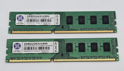 16GB XUM 2x 8GB PC3L 12800U DDR3 1600MHz RAM DIMM Desktop 8