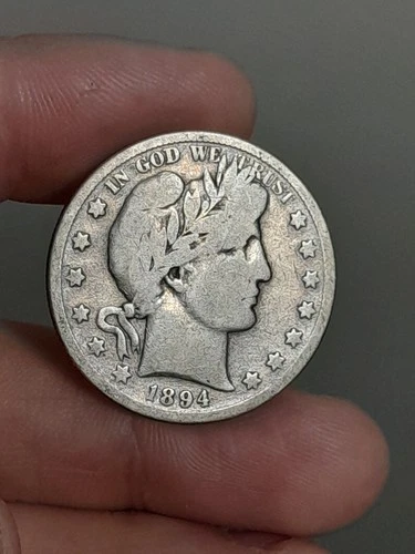 1894- S Barber Half Dollar