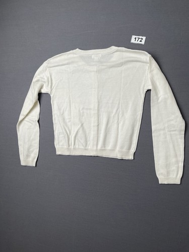 Cat & Jack Girl's Button Front Cardigan Sweater Cream Size LARGE(10/12) - Picture 11 of 11