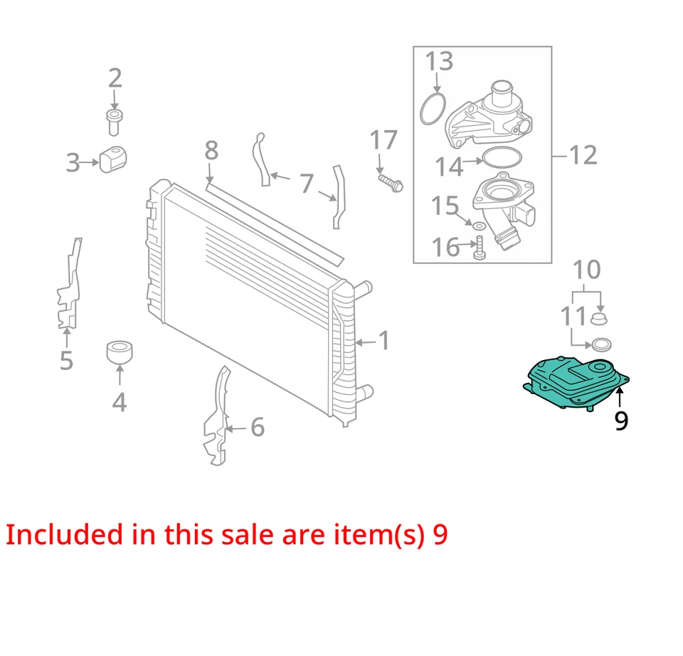 Audi A4 Quattro 2002 radiador refrigerante desbordamiento expansión tanque botella MKN42 Foto 2 de 3