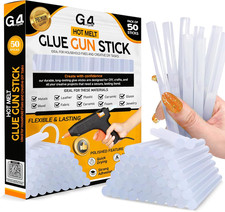 Hot Glue Sticks 50 Pack | 7Mm X 100Mm | Glue Sticks for Glue Gun | Strong Bond | 0.17 per stick