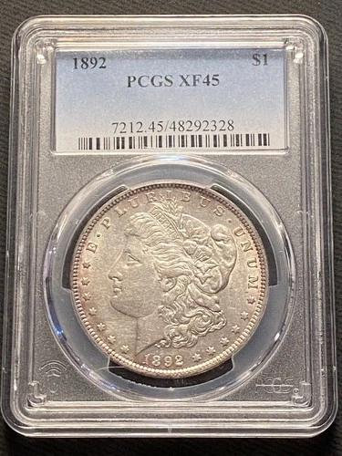 1892 P Morgan Silver Dollar $1 PCGS XF45 No Reserve!!!