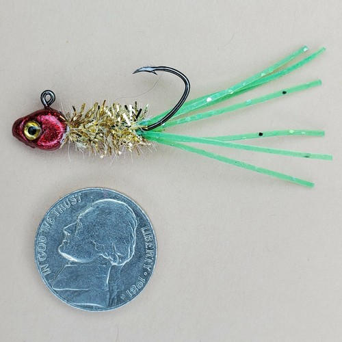 4 Hand Tied 1/16 oz Silicone Tail Minnow Head Crappie Jigs - 63 Color Combos - Picture 21 of 63