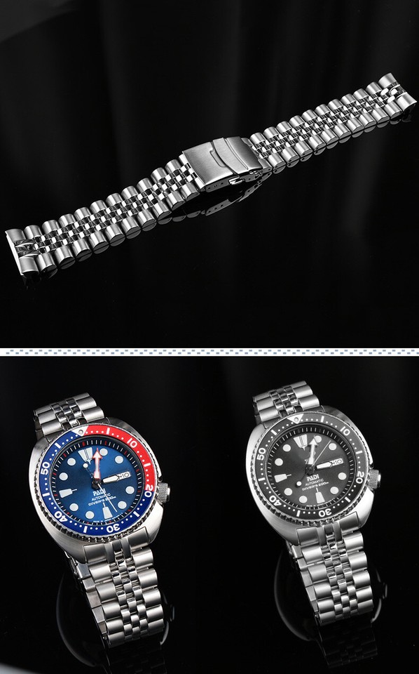 22mm Stainless Steel Watch band Bracelet For Seiko Turtles SRP777 ...