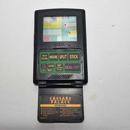 Handheld Electrical Blackjack Spiel 1993 Tiger Caesars Palace Vintage - Bild 2 von 7