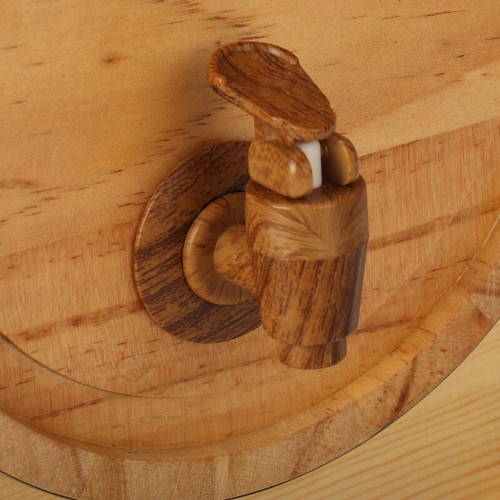 Kitchen Wooden Wine Barrel Whiskey Rum Dispenser Home-Brewed Storage Barrels - Picture 16 of 18