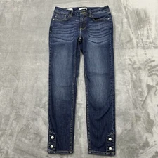 Vigoss Jeans Womens 28 Blue Marley Skinny Stretch Dark Wash Denim Preppy Casual