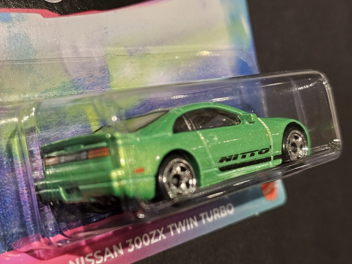 Nissan 300ZX Twin Turbo Green Die-cast 90s Street Scene Hot Wheels