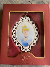 NEW Lenox Disney Showcase Princess Cinderella Porcelain Cameo Ornament NIB