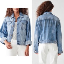Dl1961 Women's Vintage Denim Jacket Eaton Annie Relaxed Oversized Size Xsmall