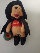 Winnie The Pooh Halloween Witch Mini Bean Bag 8" Plush Bear Disney 2000
