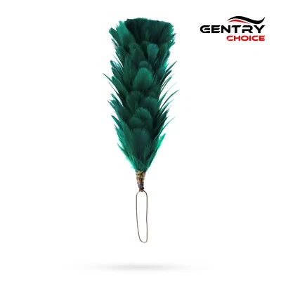GENTRY CHOICE Traditional Highlanders Glengarry Hat Feather Hackle Green Scotland Accessories