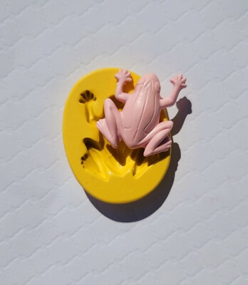 Frog silicone mold candy mold  polymer clay jewelry mold resin frog mold
