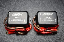 2 NOISE FILTER 50 AMP 12V HUM ENGINE SUPPRESSOR AUDIO CAR POWER WIRE IBNF50