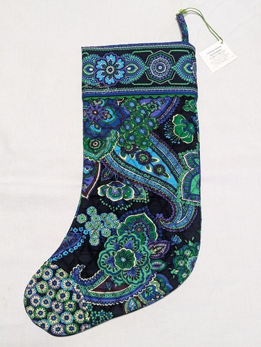 Vera Bradley Blue Rhapsody Chirstmas Stocking Silver Bells - 第 2/6 張圖片