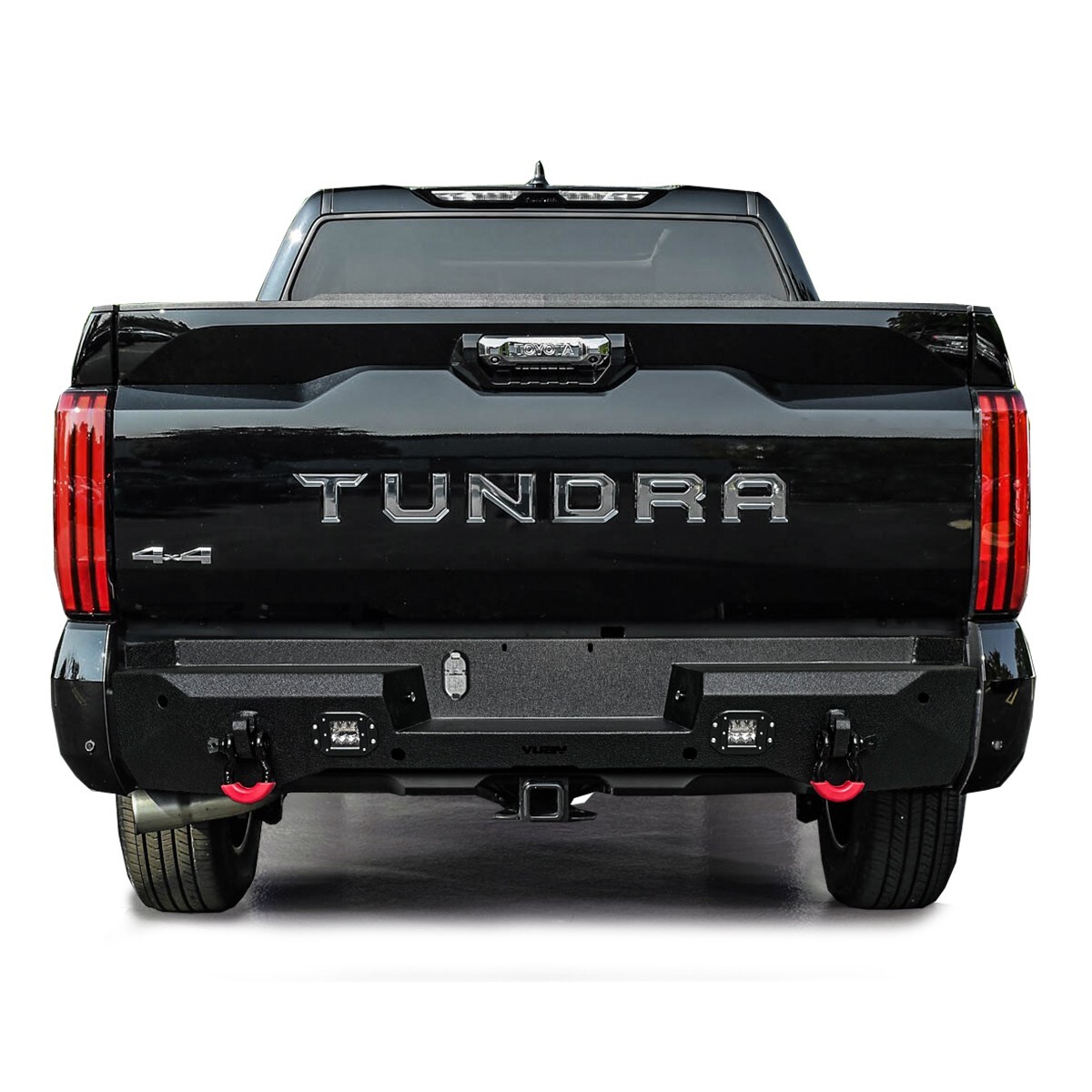 Vijay For 2022-2024 Toyota Tundra Steel Rear Bumper w/ LED Lights