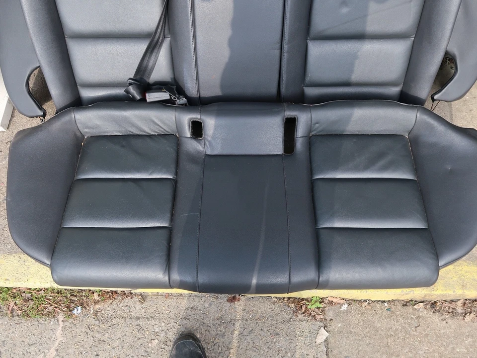 05-11 AUDI A6 S6 GENUINO TRASERO CUERO NEGRO ASIENTOS SUPERIOR E INFERIOR JUEGO COMPLETO OEM Foto 2 de 4