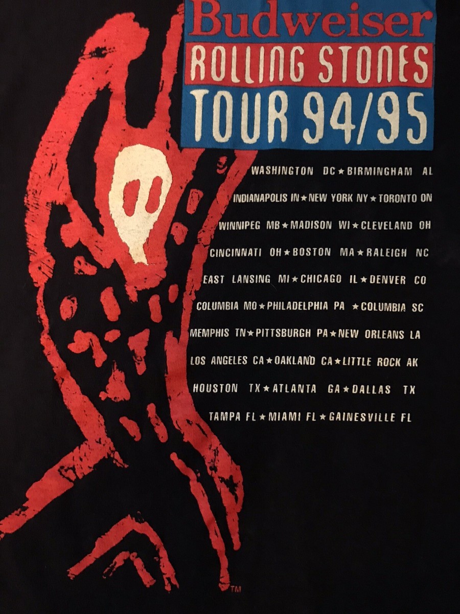The Rolling Stones／WORLD TOUR 94/95 VOOD Vintage OG 90's 94 95 Rolling Stones Voodoo Lounge Tour T