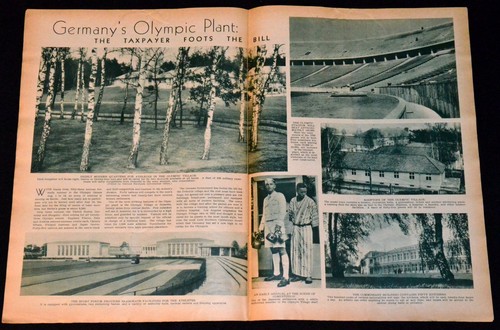 MAJOR LEAGUE BASEBALL 1936 4th ALL-STAR GAME PICTORIAL + OLYMPICS TRACK TRIALS - Picture 3 of 3