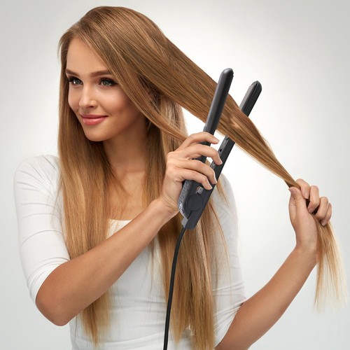 Plancha plana de cerámica Herstyler Superstyler de 1 pulgada de doble voltaje de doble voltaje - Imagen 4 de 8