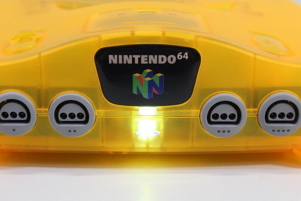 Nintendo 64 N64 Clear Transparent Console LED NTSC REGION FREE Mod ...