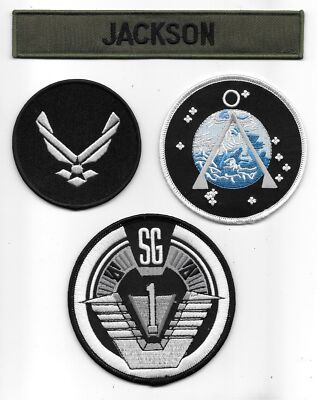Stargate SG-1 Doctor Daniel Jackson Uniform Logos Embroidered Patch Set of 4 NEW