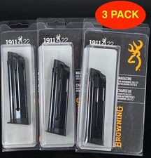 Browning 1911-22 10 rd 22lr Blued Steel Magazine  3 PACK  - 112055191