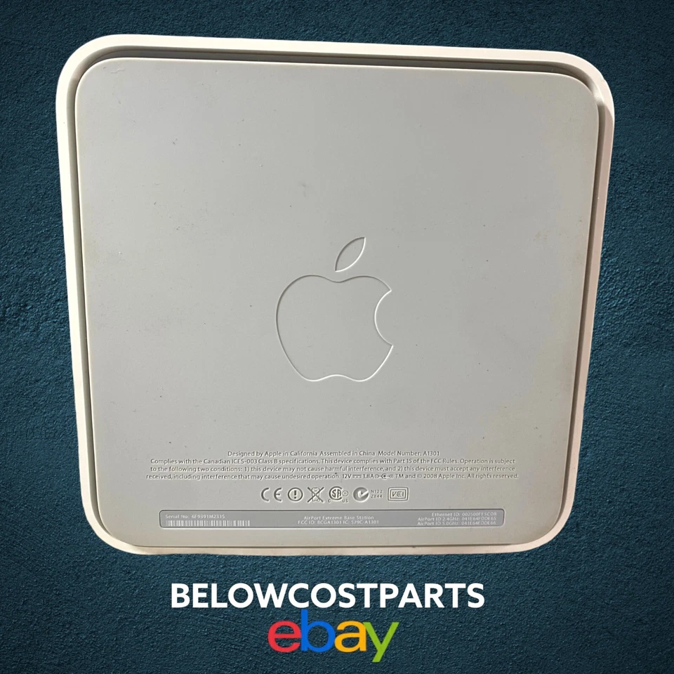Apple Airport Extreme A1301 White Base Station Wireless Router Base Only - Image 3 of 4