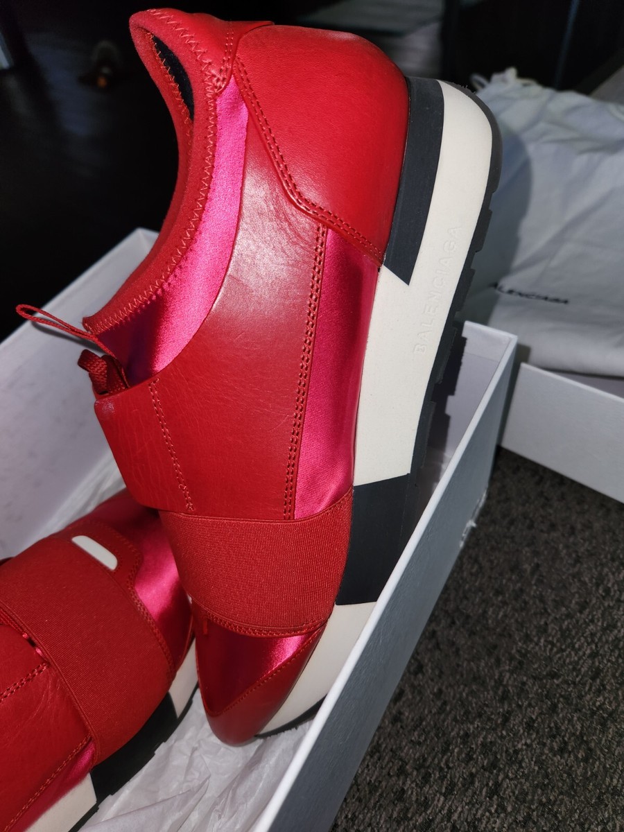 BALENCIAGA レッド Balenciaga Men's Hike Mesh, Polyurethane & Polyester Red / Black