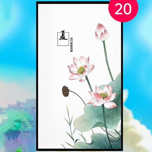 Chinese Scenery Wall Stickers Landscape paintings Spring Festival Wall Decals US - Picture 38 of 42