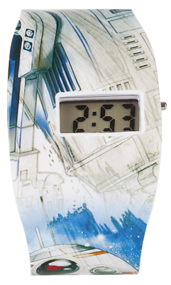 Star Wars R2D2 LCD Digital Breites Armband Retro Uhr | eBay