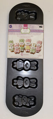 Wilton 6 Cavity Easter Bunnies Cookie Pan NWT