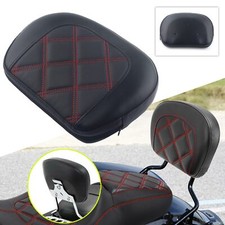 Adatto per Harley Street Glide FLHX Rosso Cuciture Schienale Staccabile Sissy Bar