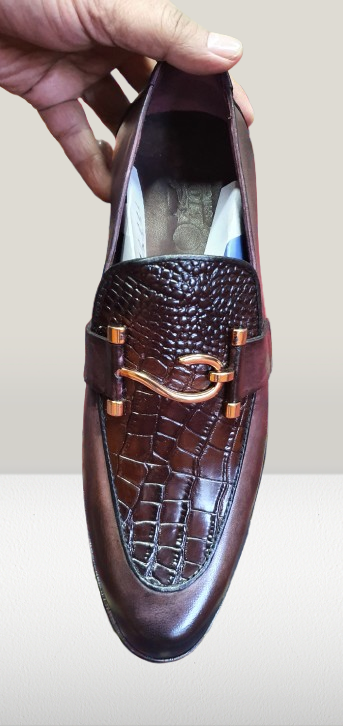 Men’s size 12 Brown Genuine Snake Dress Shoes Shop main image 4