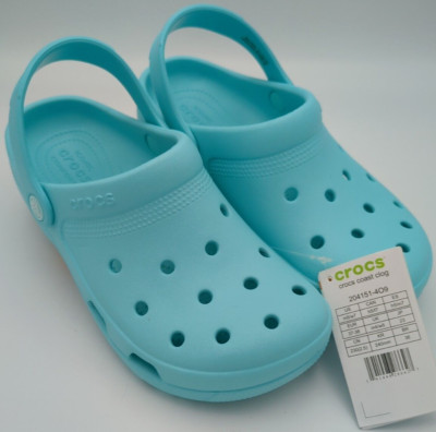 Crocs Digital Aqua Coast Iconic Comfort Unisex Womens 7 Mens 5 NWT 204151-409