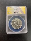 1962 FRANKLIN HALF DOLLAR ANACS MS-65 - UNCIRCULATED - CERTIFIED SLAB - 50C