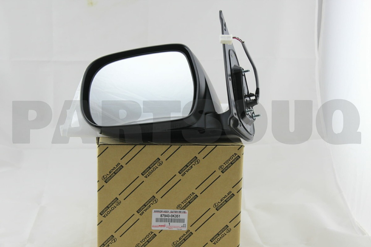 879400K351 Genuine Toyota MIRROR ASSY, OUTER REAR VIEW, LH 87940