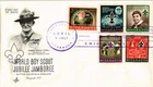 Dr Jim Stamps Nicaragua Fdc World Boy Scout Jubilee Jamboree 5V 1957 Artcraft