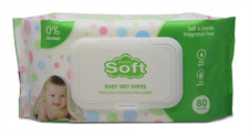 Simply Soft Baby Wipes - Pure Water with Aloe Vera Extract - Gentle and Moisturi