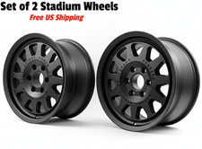 Black Rhino Stadium Matte Black Wheels 17x8 6x130mm Set Of 2 Rims Black Rhino Stadium Matte Black Wheels 17x8 6x130mm Set Of 2 Rims