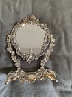 Vintage Silver Plated Cherub Pedestal Vanity Table Mirror HERITAGE MINT LTD SS13 — photo 1