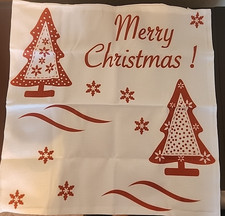 18" x 18" Decorative Pillow Case "Merry Christmas" NEW