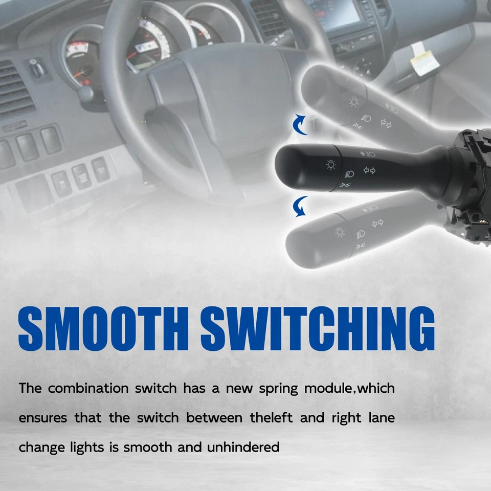 Interruptor combinado de señal de giro de faros para Toyota Tacoma 2005-2013 2,7 L 4,0 L Foto 3 de 4