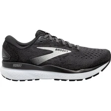 Women's Brooks Ghost 16, Black/Grey/White, 7 D Wide US