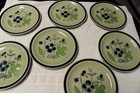 Vintage Quasar Petit Fleur  SY9873R Stone Ware Hand painted blue flowers set /7 — photo 2