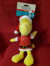 Fetch for Pets Peanuts Woodstock as Santa Claus Pet Toy Dog Toy w/ Squeaker NEW