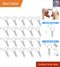 20Pcs Spring Latch Hook Pet Door Latch Spring Cage Latch Cage Lock Metal Fing...