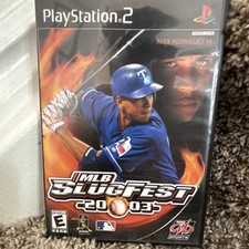 Midway MLB SlugFest 2003 PS2 NTSC-U/C Multiplayer w/ Manual & Case TESTED/WORKS