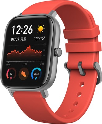 Amazfit GTS Smartwatch Herzfrequenz-Messung Vermillion Orange ''wie neu''