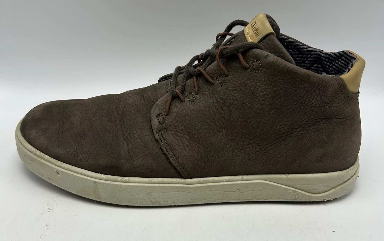 OluKai Nana Hele Chukka Bootie Mens 10.5 Shoe Pebbled Leather Casual Read
